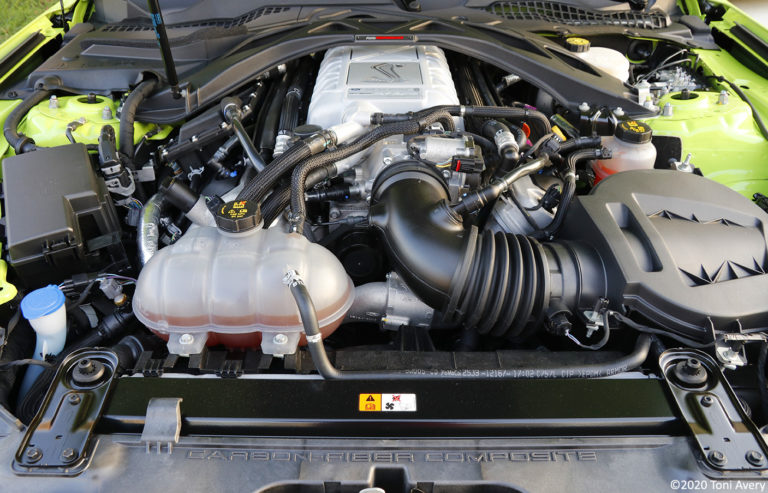 2020 Ford Mustang GT500 engine 2 | GirlsDriveFastToo